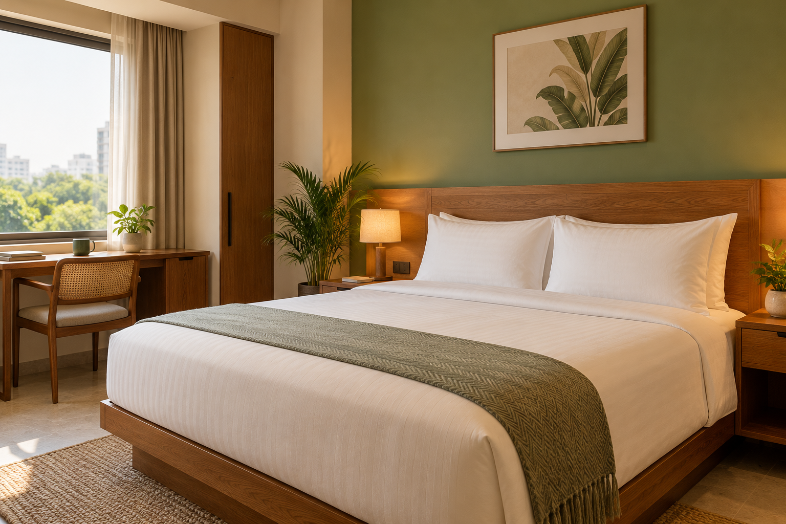 Illustrative sample hotel room, not a photo of this property